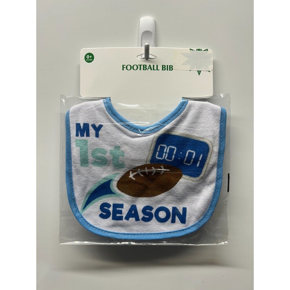 Infant-Baby-Football Bib “My 1st Season” New